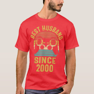 Camiseta Mens Video Game 22nd Anniversary Best Gamer Husban