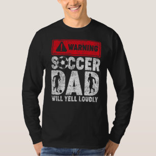 Camiseta Mens Vintage Advertindo Pai De Futebol Gritará Alt