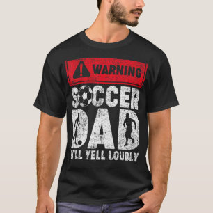 Camiseta Mens Vintage Advertindo Pai De Futebol Gritará Alt