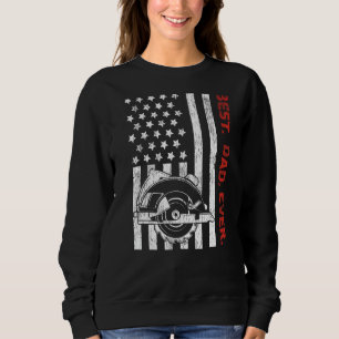 Camiseta Mens Vintage American Flag Best Woodworker Eve
