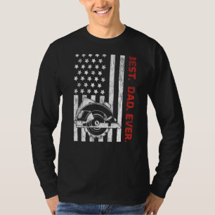 Camiseta Mens Vintage American Flag Best Woodworker Eve