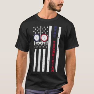 Camiseta Mens Vintage American Flag HVAC Technician US HVAC