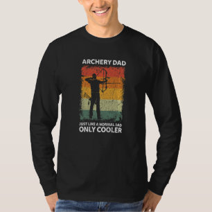 Camiseta Mens Vintage Archery Pai Como Um Pai Normal Apenas