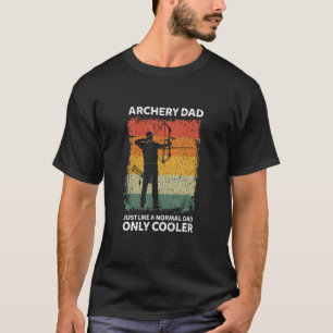 Camiseta Mens Vintage Archery Pai Como Um Pai Normal Apenas