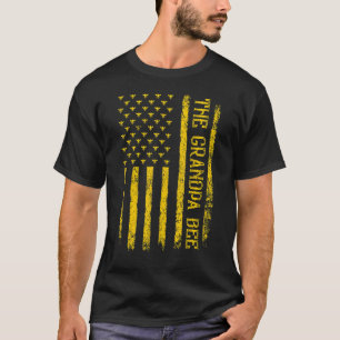 Camiseta Mens Vintage Bebe American Flag O Avô Bee Gordo