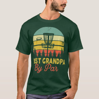 Camiseta Mens Vintage Best Grandpa By Par Disc Golf Gift Da
