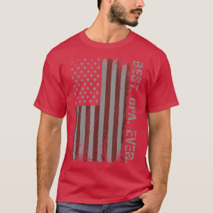 Camiseta Mens Vintage Best Opa Ever American Flag Padres D