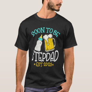 Camiseta Mens Vintage Em Breve Para Ser Stepdad 2023 Gravid