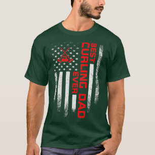 Camiseta Mens Vintage EUA - Pai Americano de Melhor Curva d