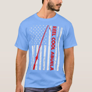 Camiseta Mens Vintage Flag American Reel Legal Abuela Padre