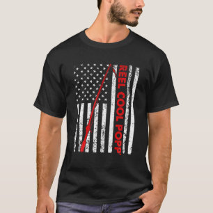 Camiseta Mens Vintage Flag American Reel Legal Poppop Pai