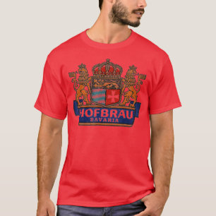 Camiseta Mens Vintage Hofbrau Bavaria Breer Alemanha Cervej