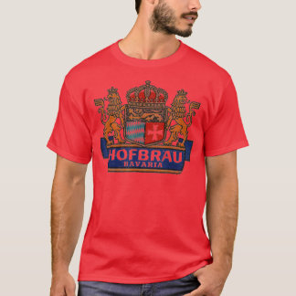 Camiseta Mens Vintage Hofbrau Bavaria Breer Alemanha Cervej