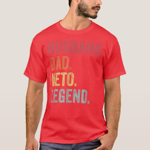 Camiseta Mens Vintage Husband Pai Keto Legend Gift For Fath