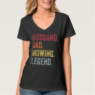 Camiseta Mens Vintage Husband Pai Mears Legenda Para O Pai