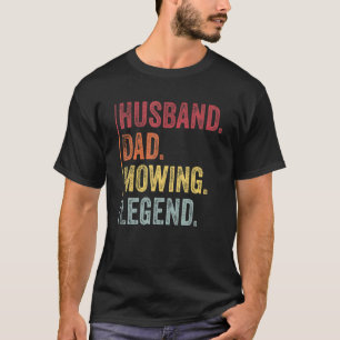 Camiseta Mens Vintage Husband Pai Mears Legenda Para O Pai