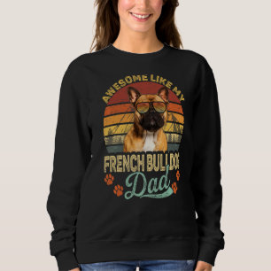Camiseta Mens Vintage Incrível Como Meu Pai De Buldogue Fra