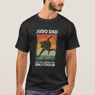 Camiseta Mens Vintage Judo Pai Como Um Pai Normal Apenas Um