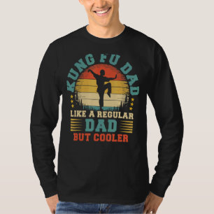 Camiseta Mens Vintage Kung Fu Pai Como Um Pai Regular Kung