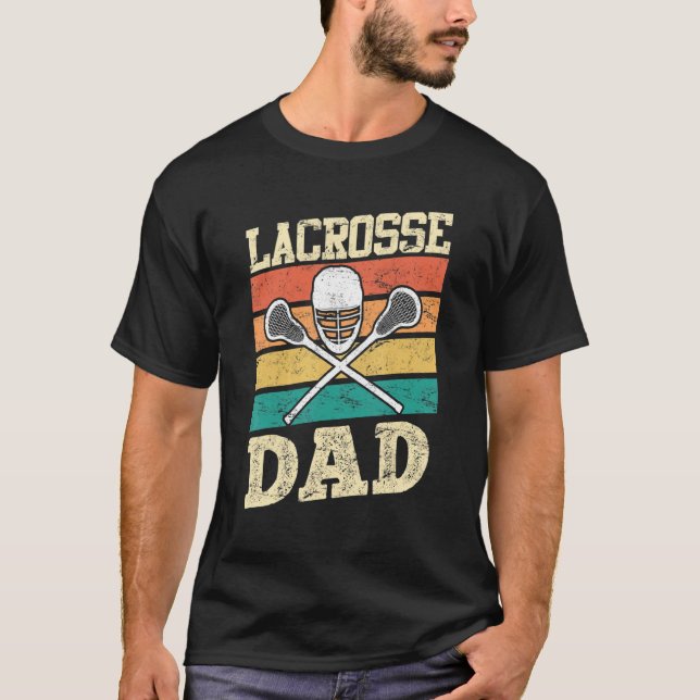 Camiseta Mens Vintage Lacrosse Pai 1 (Frente)