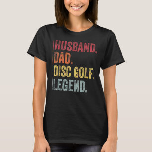 Camiseta Mens Vintage Marido Pai Legenda De Golfe De Disco