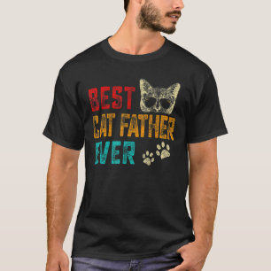 Camiseta Mens Vintage Melhor Gato Pai De Todos Os Pés Kitty