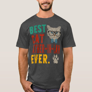 Camiseta Mens Vintage Melhor Gato Pai Em Direito Nunca Mais