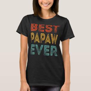 Camiseta Mens Vintage Melhor Gato Papaw Ever Ajustado Gato