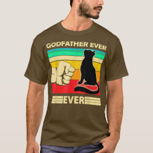 Camiseta Mens Vintage Melhor Gato Poderoso Chefão Nunca Bum