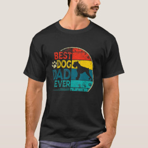 Camiseta Mens Vintage Melhor Pai de Cachorro Schnauzer Nunc