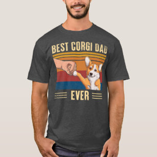 Camiseta Mens Vintage Melhor Pai De Corgi Alguma Vez Em Gor