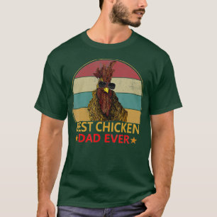 Camiseta Mens Vintage Melhor Pai De Frango Alguma Vez Poult