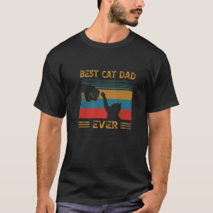 Camiseta Mens Vintage Melhor Pai De Gato Alguma Vez Bump Gp