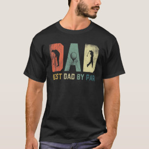 Camiseta Mens Vintage Melhor Pai De Par Golf Para Homens Pa