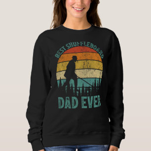 Camiseta Mens Vintage Melhor Pai de Shuffleboard De Todos O