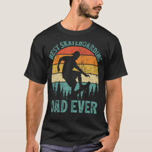 Camiseta Mens Vintage, melhor Pai de Skateboard do Pai