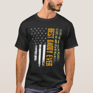 Camiseta Mens Vintage Melhor Pai De Todos Os Camo American
