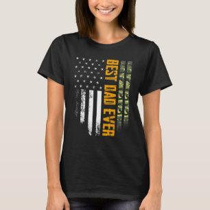 Camiseta Mens Vintage - Melhor Pai De Todos Os Camo - Bande