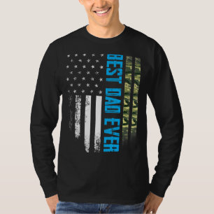 Camiseta Mens Vintage - Melhor Pai De Todos Os Camo - Bande