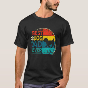 Camiseta Mens Vintage Melhor Pai Maltês de Cachorro Nunca P