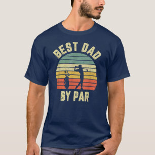 Camiseta Mens Vintage Melhor Pai Por Golfe De Dia de os pai