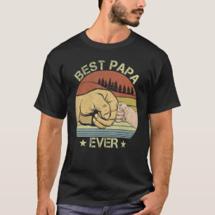 Camiseta Mens Vintage Melhor Papá De Bump Engraçado Vovô