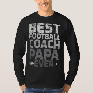 Camiseta Mens Vintage Melhor Treinador de Futebol Papa Nunc