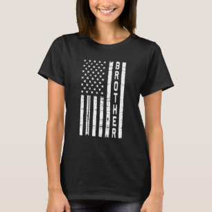 Camiseta Mens Vintage Merica American Flag Brother Para Gor