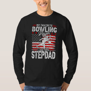 Camiseta Mens Vintage Meu Jogador De Boliches Favorito Me C