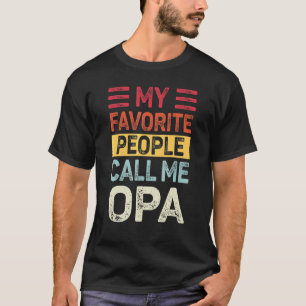 Camiseta Mens Vintage Meu Pessoas Favorito Me Chame De Opa 