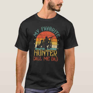 Camiseta Mens Vintage Meus Amigos Caçadores Favoritos Me Ch