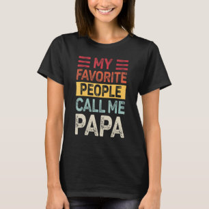Camiseta Mens Vintage Minhas Pessoas Favoritas Me Chamam De