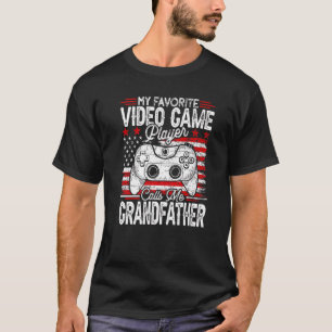 Camiseta Mens Vintage My Favorite Video Game Player Calls M
