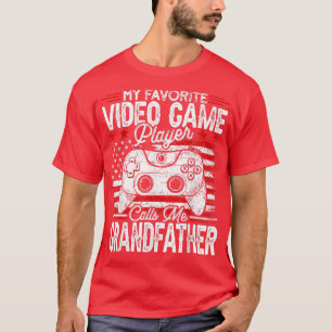 Camiseta Mens Vintage My Favorite Video Game Player Calls M